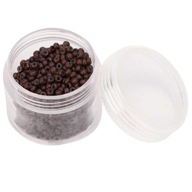 1000pcs 3mm x 2mm Silicone Micro Links Rings Beads Hair