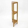 Asta Zini 3-Tier Free Standing Corner Shelf, Bathroom Corner Stand,