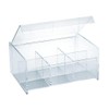 8.35 x 5.85 x 0.35 Inch Clear Acrylic Tea Holder