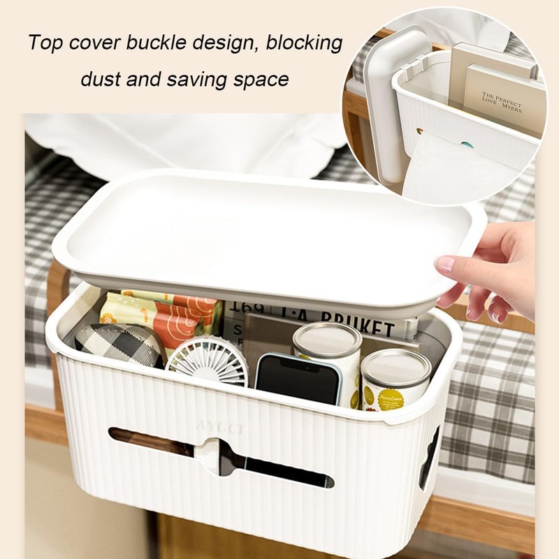 AYGCI Organizer da Letto da Appendere, Multifunzione Tasche Portaoggetti Borsa