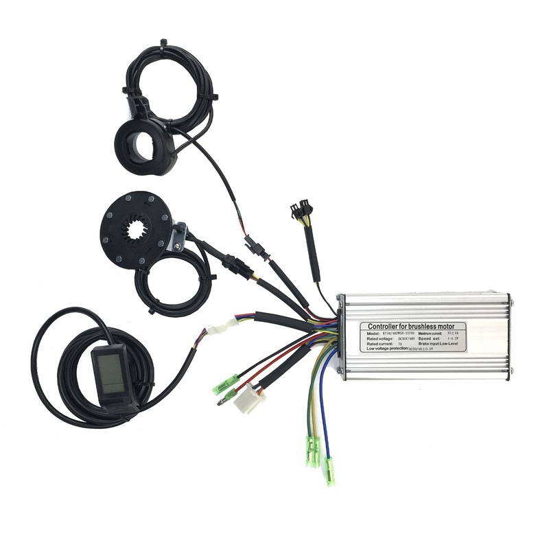 36V/48V 250W Electric Motor Brushless 7A Controller with KTLCD4 Display