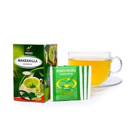 Hanan Peruvian Secrets Manzanilla Herbal Tea | 100% Natural Chamomile | 25 Tea Bags | Aids in Digestion and Naturally Promotes Relaxation to Relieve Occasional Stress