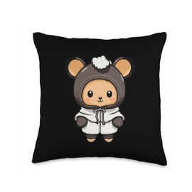 Cozy Winter Animals Inc Cute Mouse Baby Winter Kawaii Cozy Throw Pillow, 16x16, Multicolor