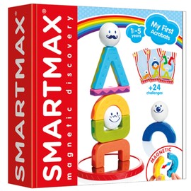 SmartMax - My First Acrobats, Magnetic Discover Play Set with 24 Challenges, 1 1/2-5 Years, Multicolor, 24 x 24 x 6 cm