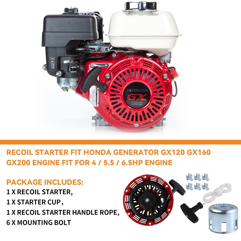 Stylemafia Pull-Start-Recoil-Starter Cover fit for Honda GX120 GX160 GX200 Pull