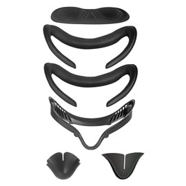 HUAYUWA 6Pcs VR Sweat-Proof Helmet Eye Face Cover Fits for Oculus Quest 2 Facial Interface Bracket Accessories,Soft Leather Glasses Mask Cover