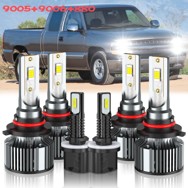 CHUSYYRAY For Chevy Suburban 2000-2006 Tahoe 2001-06 6X LED Headlight