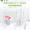Geetery 6 Pieces Flower Girl Baskets for Weddings with Cute