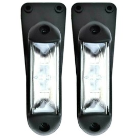 MelTruck® 2 x LED Marker Light Position Light 2 V 24 V E9 White and Red for Lorry Car Trailer Trailers