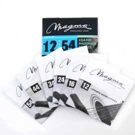Magma Acoustic Guitar Strings Medium Gauge COATED Phosphor Bronze Set.012 - .054 (GA140P)