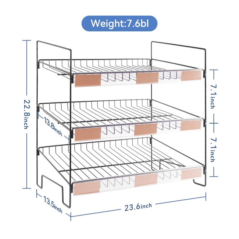 WWN Black 3-Tier Candy Display Rack 24 * 23 *