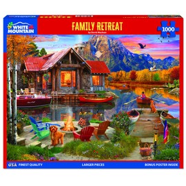 White Mountain Puzzles - Family Retreat - 1000 Piece Jigsaw Puzzle
