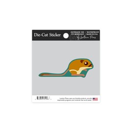 Die Cut Sticker Kangaroo Rat, Geometric, Contour Vinyl Sticker 1 to 3 inches (Waterproof Decal for Cars, Water Bottles, Laptops, Coolers), Small