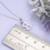 VIKI LYNN Buchstaben-Halskette 925 Sterling Silber Initiale Alphabet A-Z Kette