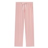 Bamboo Pjs Pants Set Long Sleeve Pajamas Night Sweat(Peach Coral,XL)