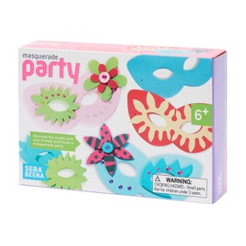 Serabeena Make Your Own Mask Kit - Includes 6 Masquerade Masks to Make and Decorate. A Great Craft Kit for Kids Parties - Arts and Crafts for Girls