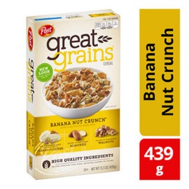 Post Selects Cereals, Banana Nut Crunch, 15.5-Ounce (Pack of 4)