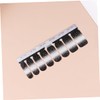 Healeved 48pcs Black Gradient Shade Nail Sticker Full Cover Fake
