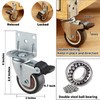 2 Inches Side Mount Caster Wheels Set of 8 L-Shaped