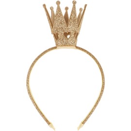 2 Crown Headbands, Glitter Gold Crown, Rose Red Glitter Crown, Birthday Crown, Queen Crown, Golden Hair Accessories, Children's Crown, Three Dimensional Crown Headband