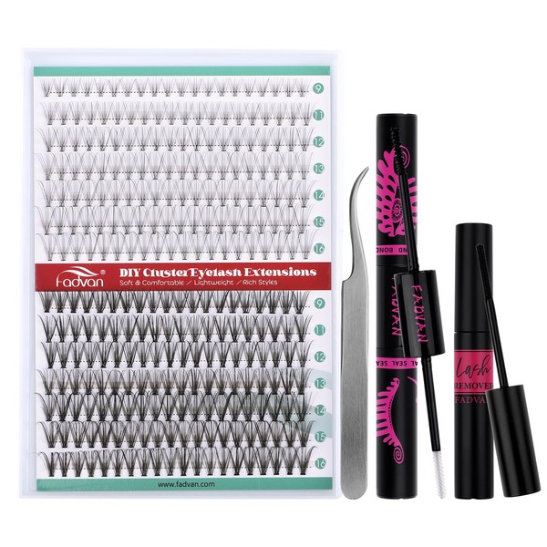 FADVAN DIY Lash Extension Kit 10D+20D Volume Lash Clusters Kit