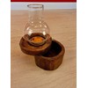 Kinaree Wooden Lantern with Tin - 17 cm Wooden Lantern