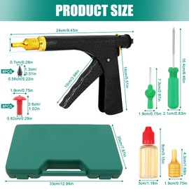 YCLPDMM Tire Repair Kit, Tire Plug Kit Tire Repair Tools to Fix Punctures and Plug Flats Patch Kit with Mushroom Plug for car Motorcycle, Truck, ARB, ATV, Tractor, RV, SUV, Trailer