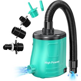 MAACOULD Electric Air Pump for Inflatables: Air Mattress Pump for Pool Floats Boat Balloons for Quick-Fill Inflator/Deflator - 400W 110V AC Inflator for Camping Travel Party Outdoor Home Summer