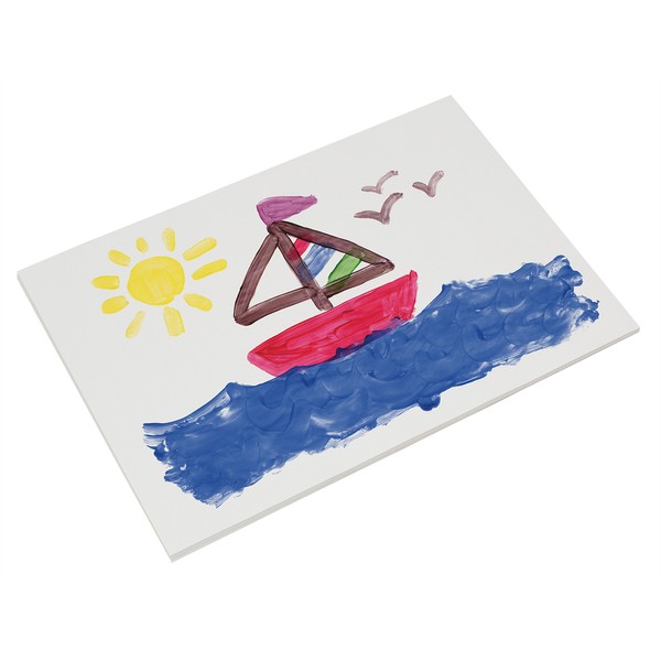 Prang Prang (Formerly Art Street) Fingerpaint Paper, White, 11" x