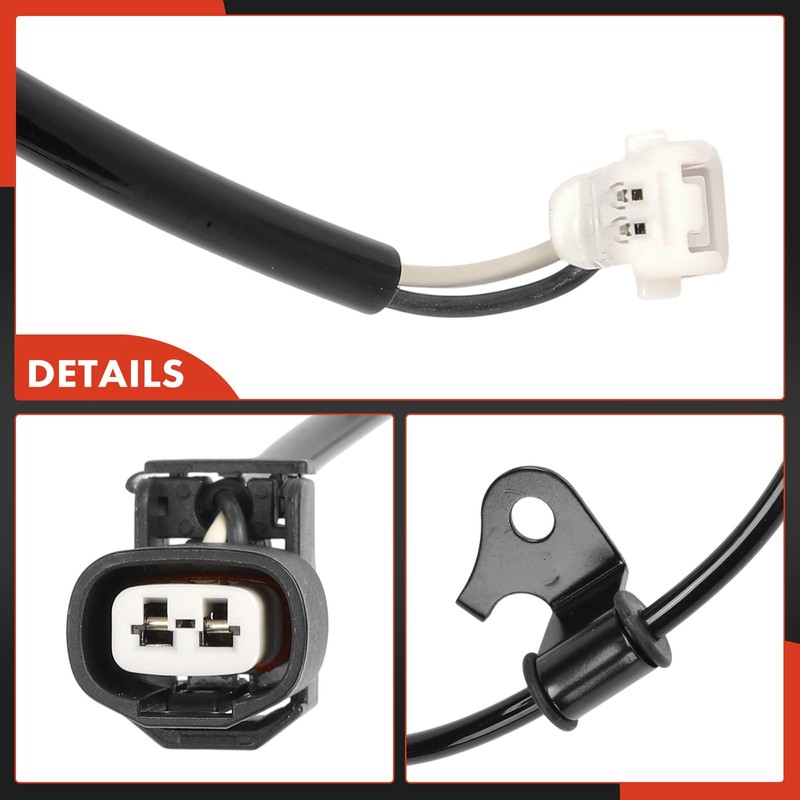 A-Premium 2PCS Wiring Harness for Rear ABS Wheel Speed Sensor