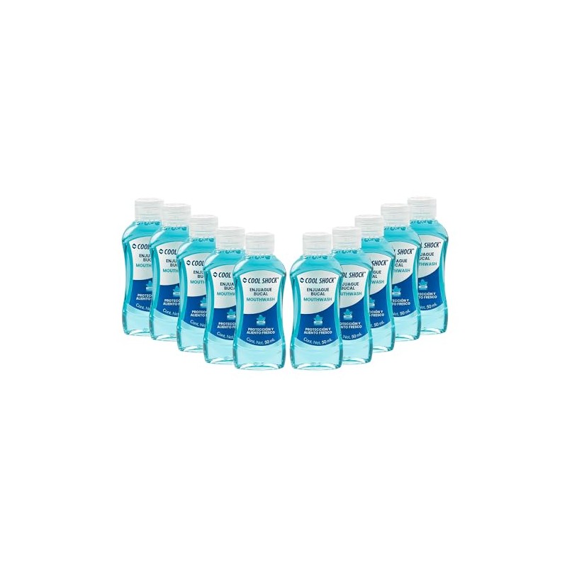 Cool Shock | Enjuague bucal 50 ml sabor menta. Protección