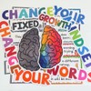 Lachilly 22 Pieces Growth Mindset Classroom Bulletin Board Décor -