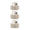 3PCS Metal Motor Gears with Set Screws M0.6 Module 3.175mm