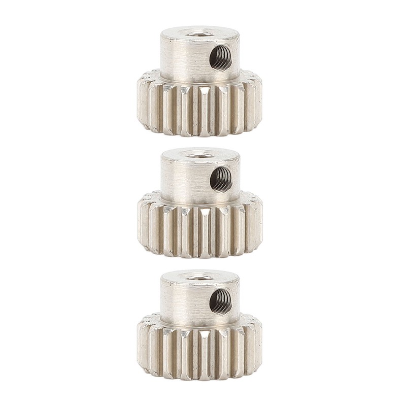 3PCS Metal Motor Gears with Set Screws M0.6 Module 3.175mm