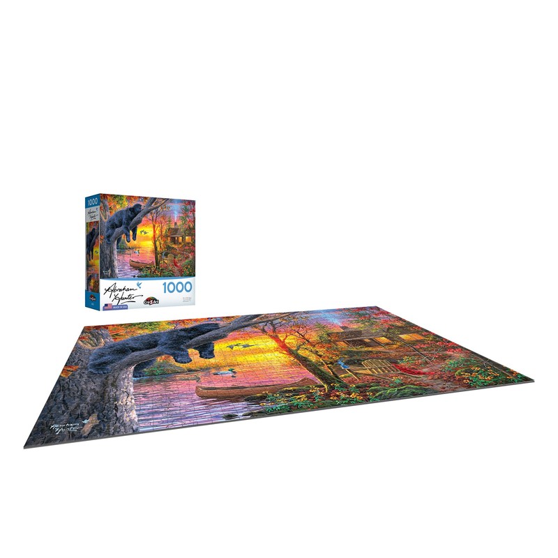 RoseArt - Abraham Hunter - Sleepy - 1000 Piece Jigsaw