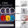 YAVINCOL 3-Piece Suitcase Lock, 3-Digit Code Lock, Password Lock, Security