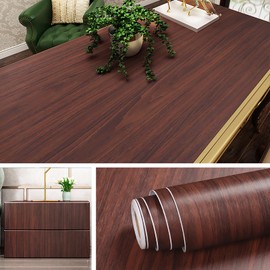 Livelynine Wood Wallpaper Peel and Stick Countertop Waterproof Wood Grain Contact Paper for Countertops Desk Kitchen Counter Top Vinyl Wrap Self Adhesive Cabinet Covering Laminate Sheets 15.8x78.8