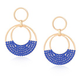 Aretes colgantes de perlas para mujeres y niñas, chapados en oro, aretes de perlas barrocas chapados en oro, aretes colgantes de perlas geométricas delicadas, Acero aleado, No es una piedra preciosa