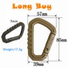 12pcs Enforcement Polymer Light Weight Multipurpose Molle Tactical D-Ring Locking