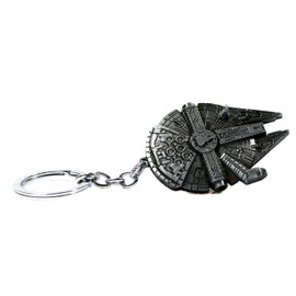 BEAUX BIJOUX Accessories - Palladium Millennium Falcon Key Chain - Starship Key Ring - Merchandise