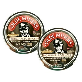 Simpkins Original Olde Miners Lozenges, 50g Tin, Pack of 2