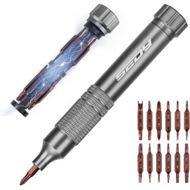 SEDY 24-in-1 Mini Precision Screwdriver Set: Small Magnetic Dark Gray