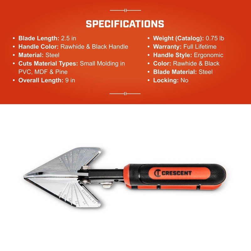 Crescent 9" Molding Miter Snips | CTM45RS