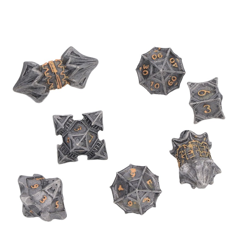 Dice Set Eye Catching Lightweight Alloy Dice Set for Playing