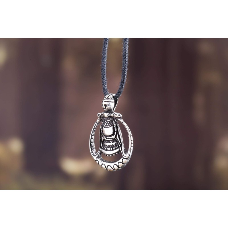 Windalf Freya Aska Vikings Vintage 925 Sterling Silver Pendant 3.1
