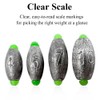 50 x 15g Oval Fishing Weights with Plastic Core for