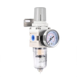 ZHONG AN 1/4 Inch NPT Air Filter Pressure Regulator, Water Separator Compressed Air Pressure Regulator for Compressor