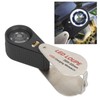 20X Folding Magnifying Glass Portable Rechargeable Pocket Magnifier with LED