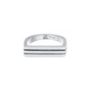 Elli Premium Ring Women's Seal Rectangular Grooves in 925 Sterling