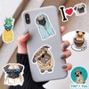 100 Pack Cute Pug Dog Stickers for Water Bottle Car